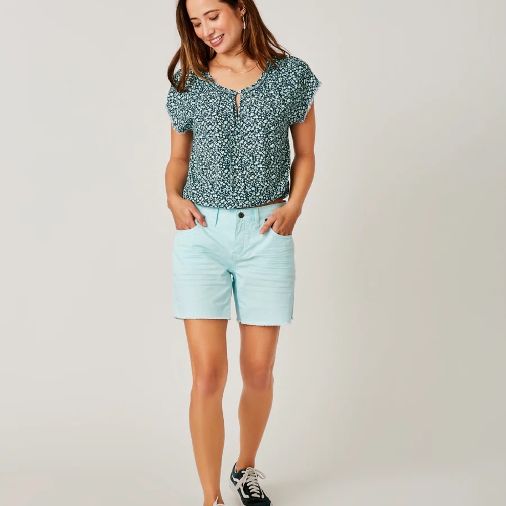 Carve Designs 6” Twill Shorts -Sea Glass